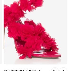 Theodosia Vibrant Pink Floral Women's Heels 👠